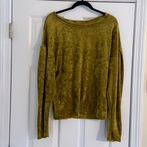 Crashed Velvet Free People Top